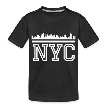 Lettrage NYC - T-shirt bio Premium Enfant - noir - Devant