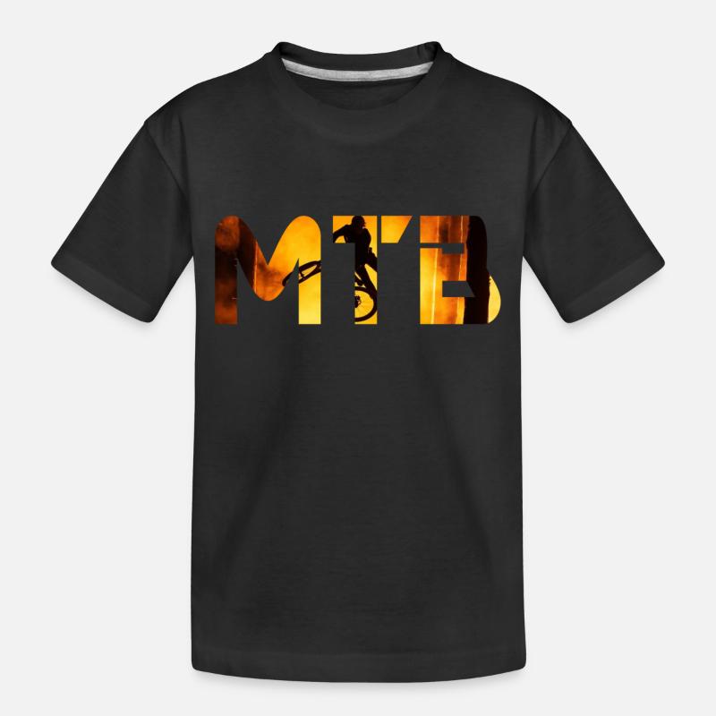MTB - Kinder Premium Bio T-Shirt - Schwarz