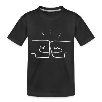 amitié d’équipe - T-shirt bio Premium Enfant - noir - Devant