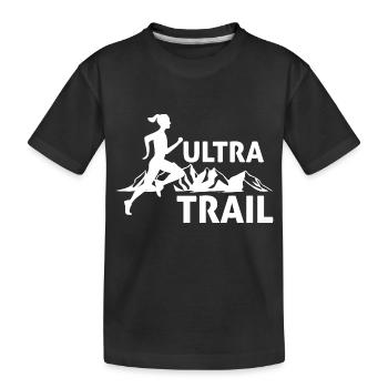 Ultra Trail femme t-shirt - T-shirt bio Premium Enfant - noir - Devant
