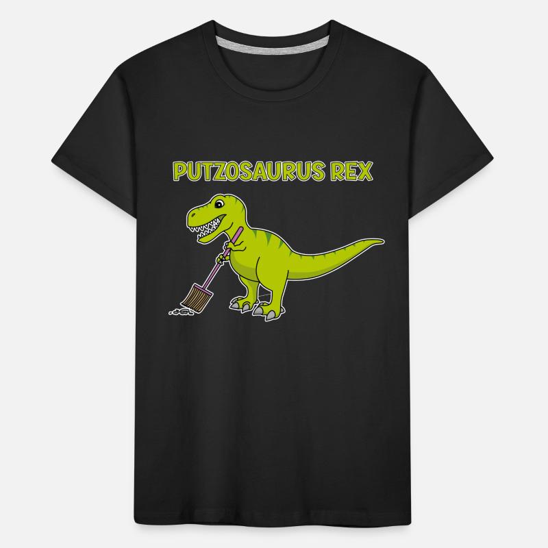 T-Rex Balai Nettoyage Putzosaurus T-shirt bio Premium Enfant