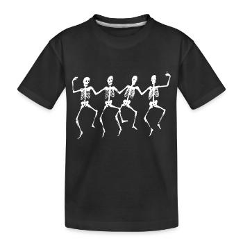 Skeletons - Kids' Premium Organic T-Shirt - black - Front
