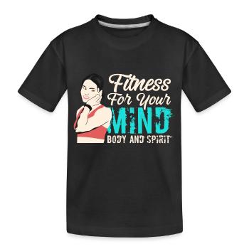fitness pour votre corps et - T-shirt bio Premium Enfant - noir - Devant