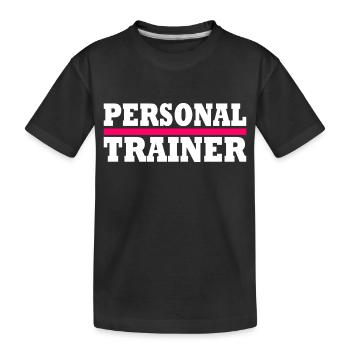 Personal trainer - Kids' Premium Organic T-Shirt - black - Front