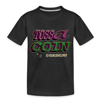 health informatics specialist clothing - Kinder Premium Bio T-Shirt - Schwarz - Vorne
