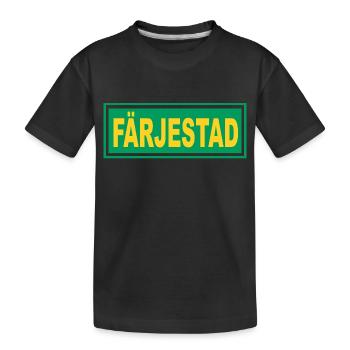 Färjestad Green - Kids' Premium Organic T-Shirt - black - Front
