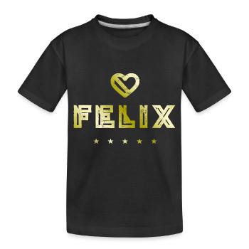 Félix Herz - T-shirt bio Premium Enfant - noir - Devant