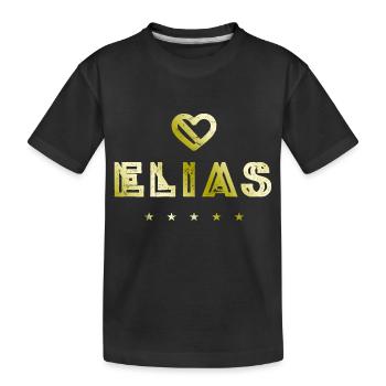 Elias Herz - T-shirt bio Premium Enfant - noir - Devant