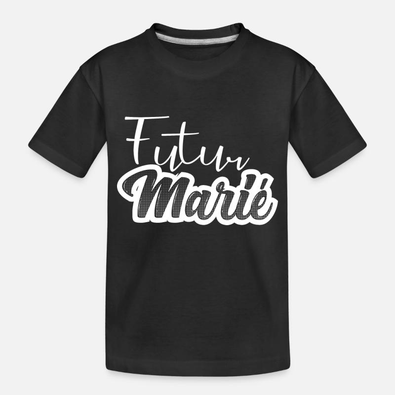 futur marié - evg - mariage - T-shirt bio Premium Enfant - noir