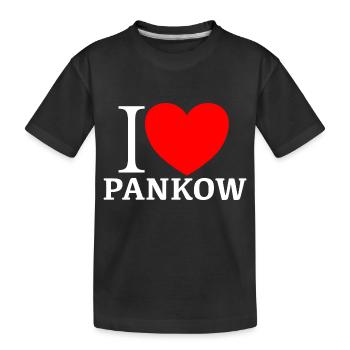 I LOVE PANKOW - Kinder Premium Bio T-Shirt - Schwarz - Vorne