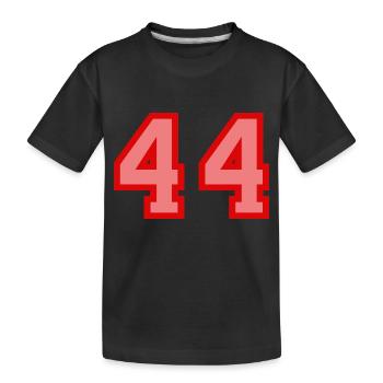 Cool Retro Retrostyle Numéro de maillot numéro de dos - T-shirt bio Premium Enfant - noir - Devant