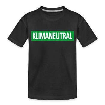 Klimaneutral-Klima-Statement - Kinder Premium Bio T-Shirt - Schwarz - Vorne