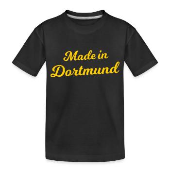 Nur echt aus Dortmund - Kinder Premium Bio T-Shirt - Schwarz - Vorne