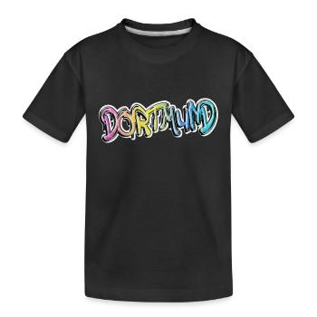 Dortmund Deutschland Stadt Graffiti Spray Sprayer - Kinder Premium Bio T-Shirt - Schwarz - Vorne
