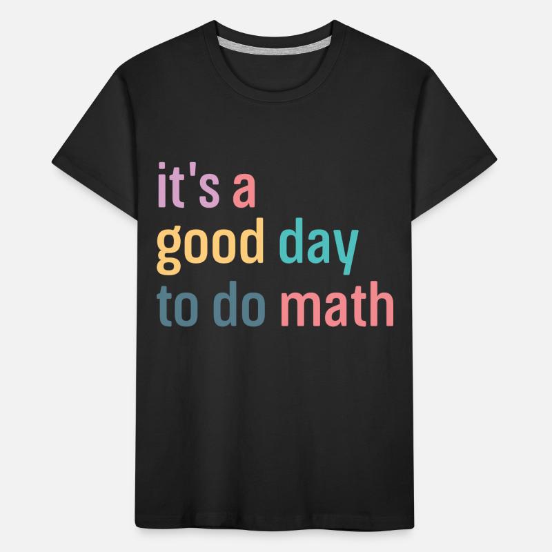 Math Mathématiques Mathématicien École Nerd Cadeau T-shirt bio Premium Enfant