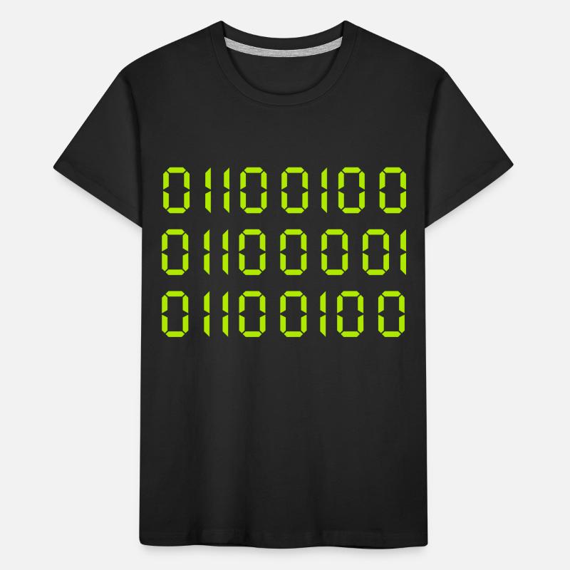 DAD - in Binary Kids' Premium Organic T-Shirt
