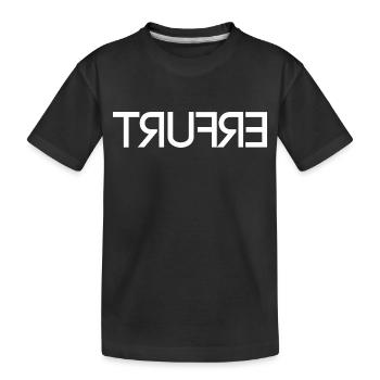 Erfurt - seitenverkehrt - Kinder Premium Bio T-Shirt - Schwarz - Vorne