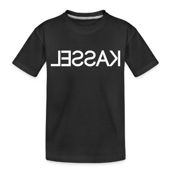 Kassel - seitenverkehrt - Kinder Premium Bio T-Shirt - Schwarz - Vorne