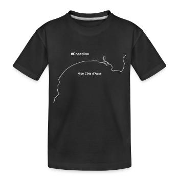 Costline Nice Cote d Azur - T-shirt bio Premium Enfant - noir - Devant