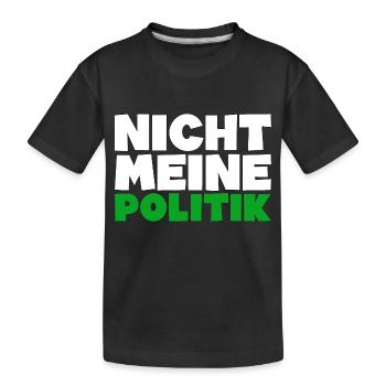 anti grüne Politik Regierung Geschenkidee - Kinder Premium Bio T-Shirt - Schwarz - Vorne