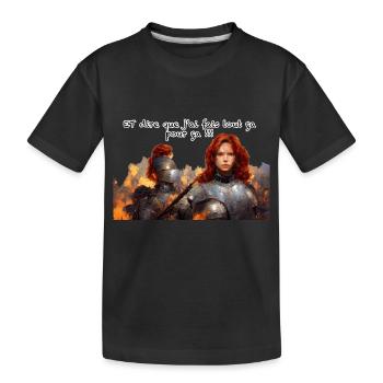 jean d arc - T-shirt bio Premium Enfant - noir - Devant