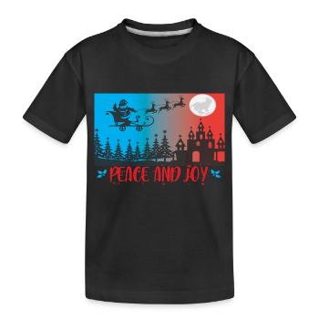 Paix et joie - T-shirt bio Premium Enfant - noir - Devant