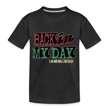 Computer Bday Fullstack Developer Programming - Kids' Premium Organic T-Shirt - black - Front