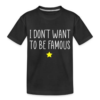 Célèbre - T-shirt bio Premium Enfant - noir - Devant