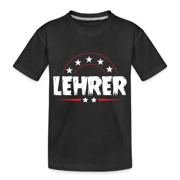 Lehrer Beruf - Kinder Premium Bio T-Shirt - Schwarz - Vorne