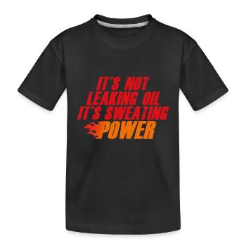 LES FUITES D’HUILE TRANSPIRENT - T-shirt bio Premium Enfant - noir - Devant