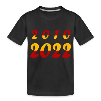 National team Spain Football World Cup - Kids' Premium Organic T-Shirt - black - Front
