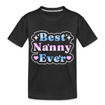 Nounou Baby-sitter Assistante maternelle - T-shirt bio Premium Enfant - noir - Devant