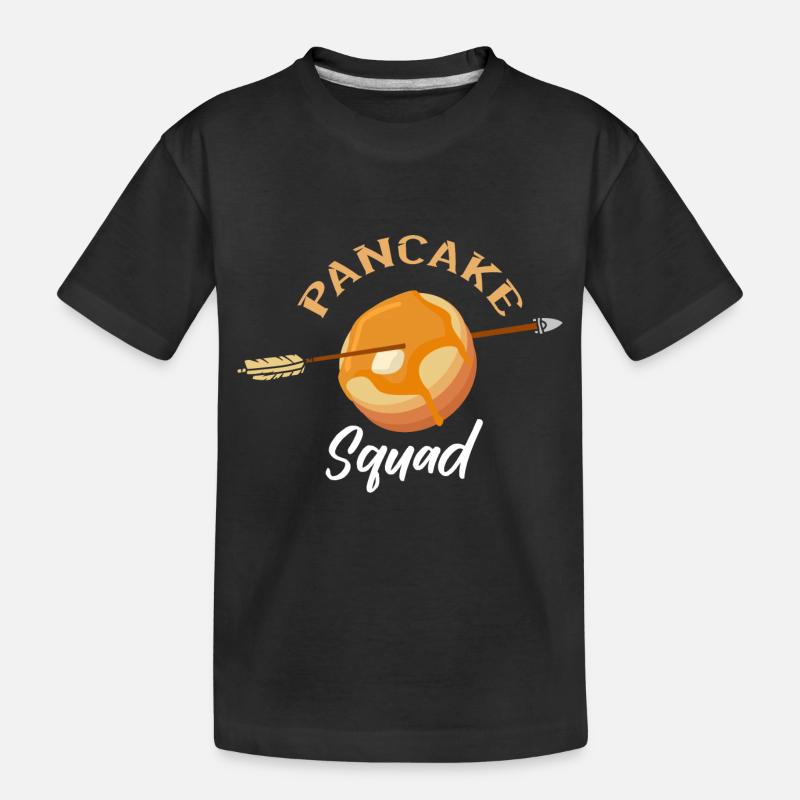 Pfannkuchen - Kinder Premium Bio T-Shirt - Schwarz