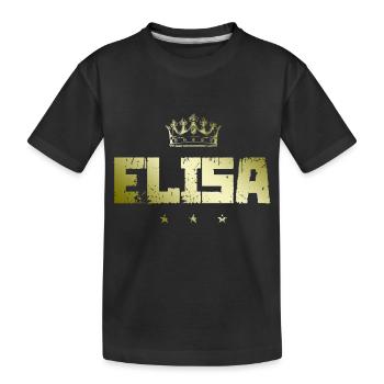 TEST ELISA - T-shirt bio Premium Enfant - noir - Devant