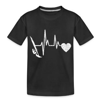 Windsurfer Surf Kitesurfer Windsurfer Windsurfing Cadeau - T-shirt bio Premium Enfant - noir - Devant
