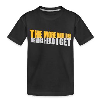 J’ai plus de tête - T-shirt bio Premium Enfant - noir - Devant