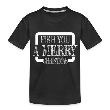 adventure fishes angling funny gym bedroom cool - Kinder Premium Bio T-Shirt - Schwarz - Vorne