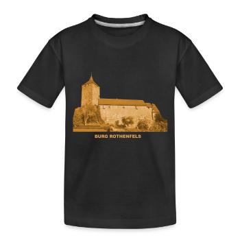 Château de Rothenfels Château de la jeunesse Basse-Franconie Bavière - T-shirt bio Premium Enfant - noir - Devant