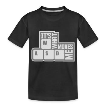 c’est ce qui m’émeut - T-shirt bio Premium Enfant - noir - Devant