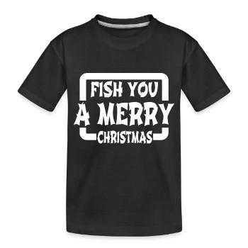 sayings fisherman funny gym bodybuilding - Kinder Premium Bio T-Shirt - Schwarz - Vorne
