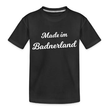 Hergestellt im Badnerland - Kinder Premium Bio T-Shirt - Schwarz - Vorne