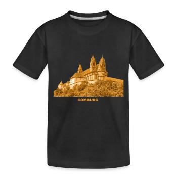 Comburg Komburg Kloster Schwäbisch-Hall Baden-Würt - Kinder Premium Bio T-Shirt - Schwarz - Vorne