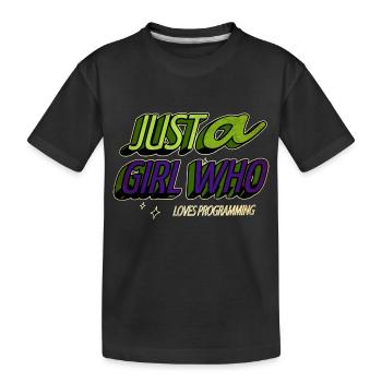 Langage de programmation Favoris des DAD de programmation - T-shirt bio Premium Enfant - noir - Devant