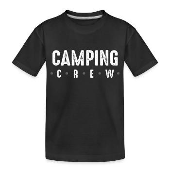 Camping Crew - Kinder Premium Bio T-Shirt - Schwarz - Vorne