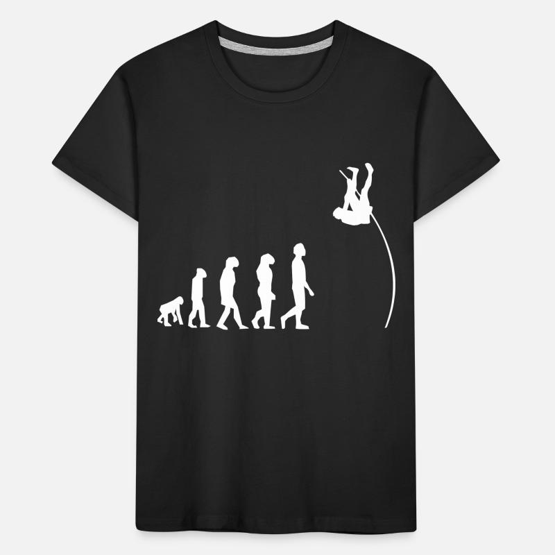 Pole vault evolution Kids' Premium Organic T-Shirt