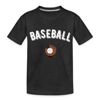 baseball - T-shirt bio Premium Enfant - noir - Devant