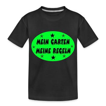Garten - Kinder Premium Bio T-Shirt - Schwarz - Vorne