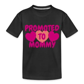 Mutter werdende Mama Mommy Schwangerschaft Mom - Kinder Premium Bio T-Shirt - Schwarz - Vorne