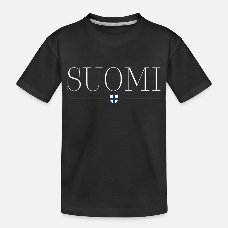 Finnland - Kinder Premium Bio T-Shirt - Schwarz