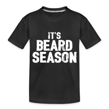 C’est la saison de la barbe - T-shirt bio Premium Enfant - noir - Devant